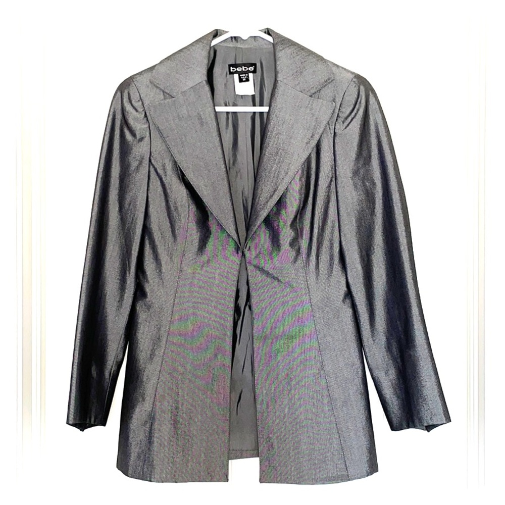 💎 Silver metallic blazer